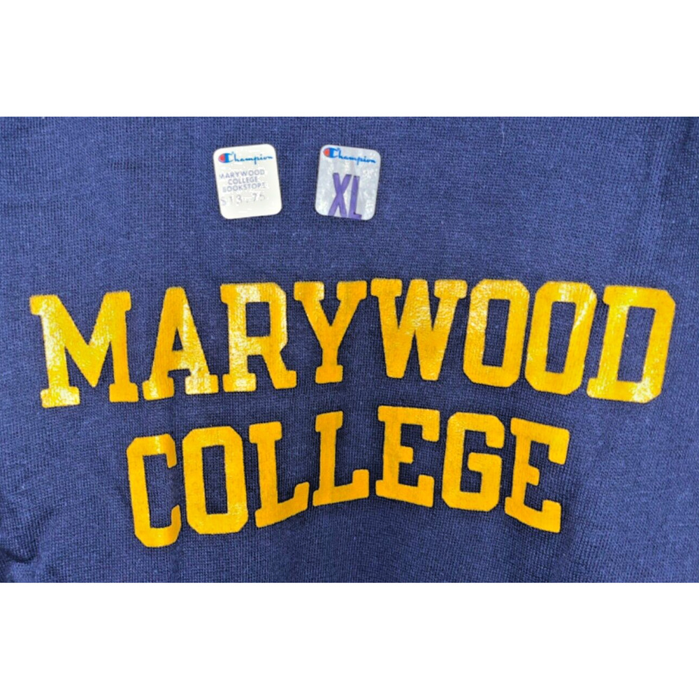 Marywood College Sweatshirt Champion Reverse Weave Sz. XL Vintage 80s Deadstock - Picture 4 of 9